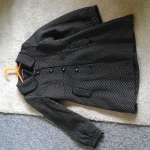 Black and white princess cut jacket